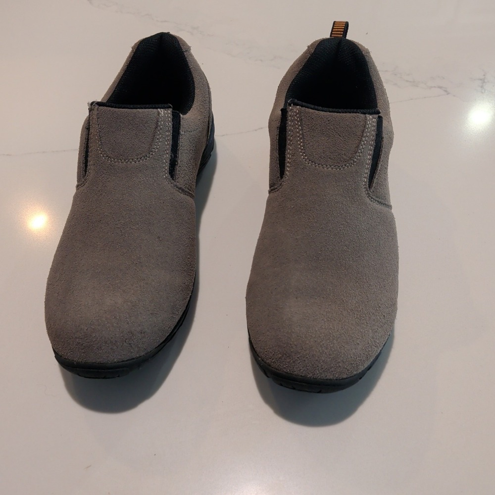 Route 66 Men's Grey Slip-On Shoes Size 10 suede